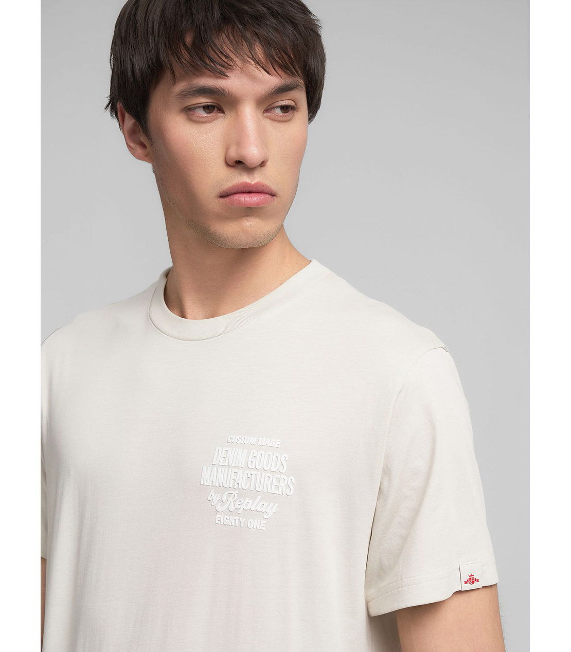 レギュラーフィット オーガニックコットンジャージー プリント Tシャツ 詳細画像 アイスグレー 5